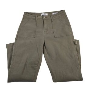 Judy Blue Slim Fit Olive Green Cargo Pants Women Size 9 29 Utility Style